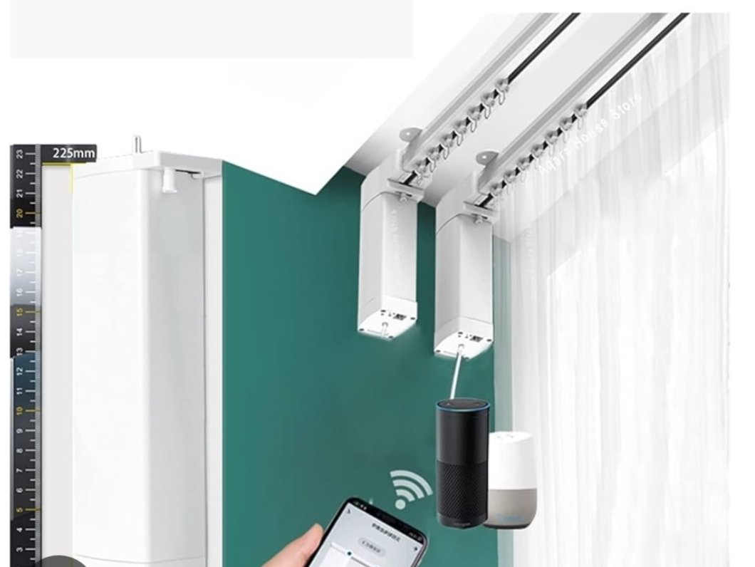ستائر نوافذ كهربائية مموجة تعمل بجهاز تحكم عن بعد – Electric wave window blinds with remote control - Image 5